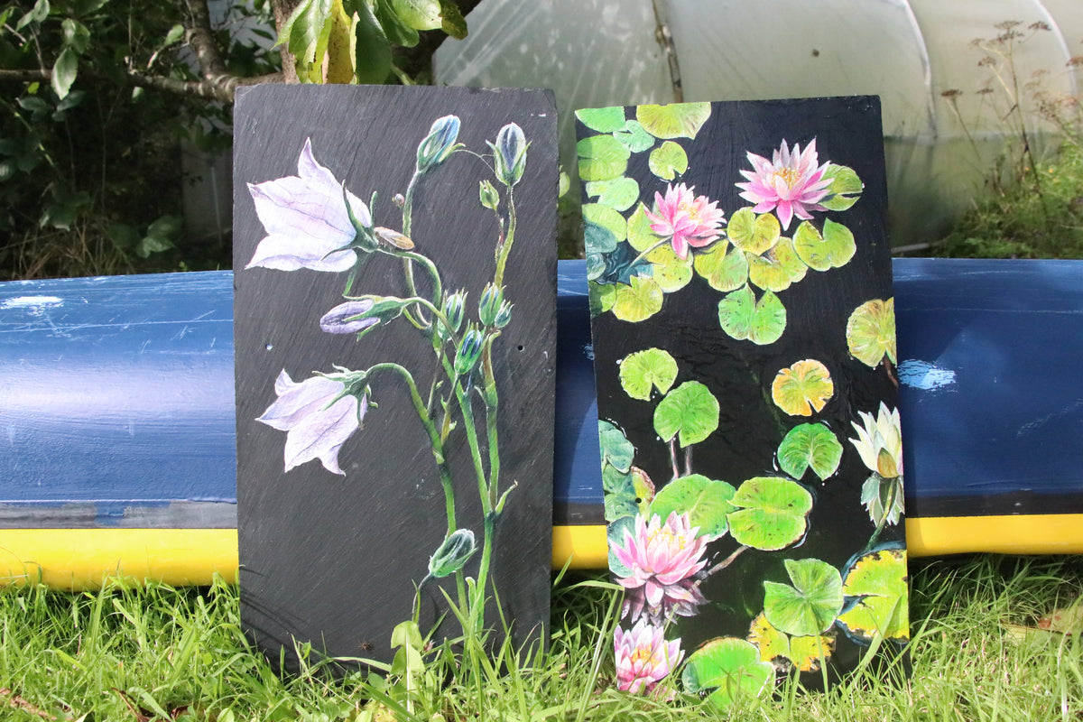 Oil on Slate Paintings