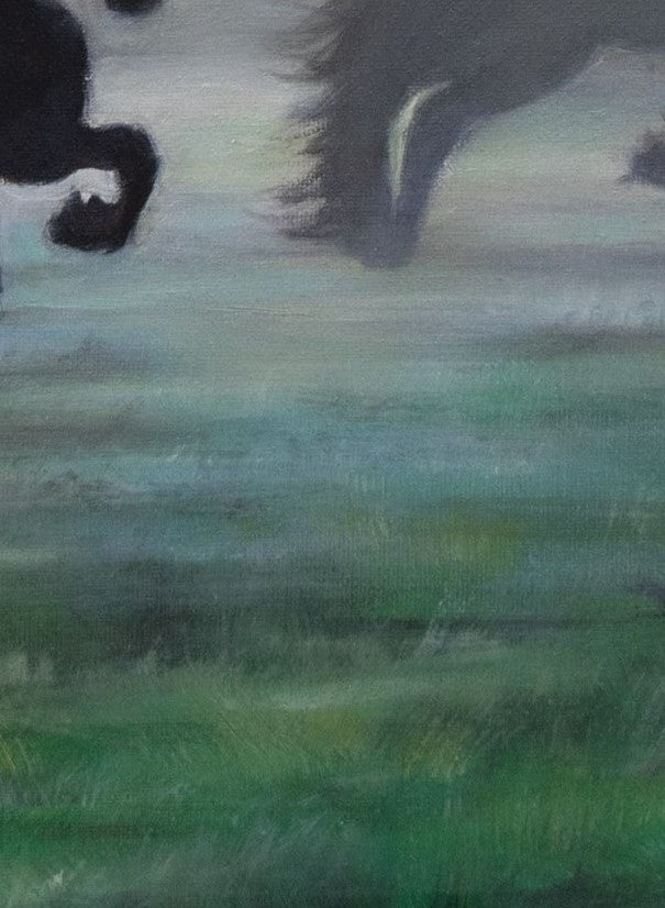 Horses in Mist - Original piece