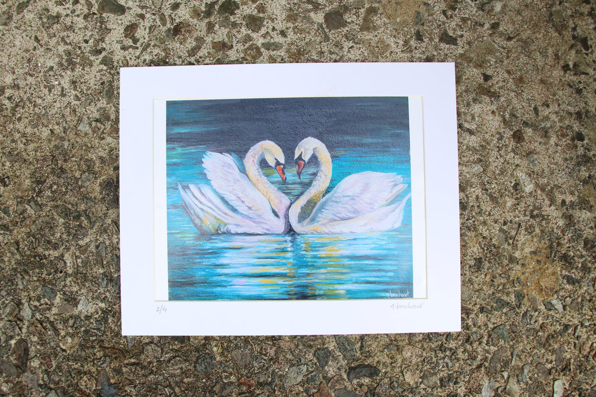 Swans - Small Mounted Prints