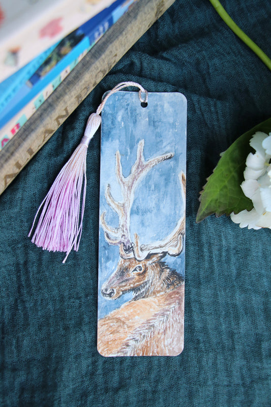 Stag - Hand-painted Bookmark