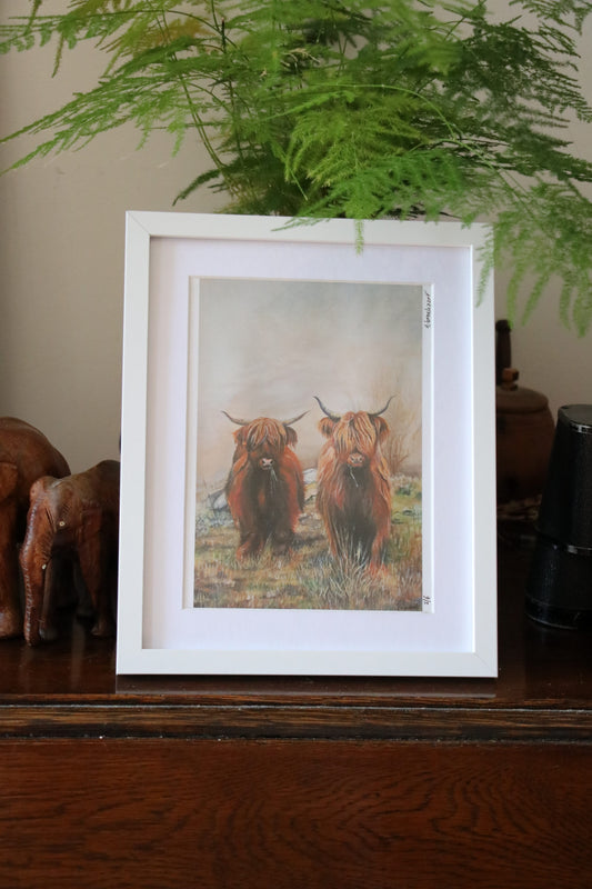 Highland Cows - Small Print in Frame