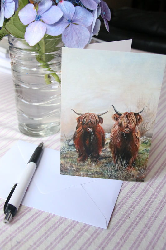 Highland Cows - Printed Card