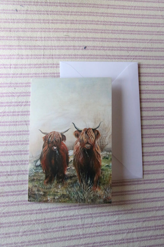 Highland Cows - Printed Card