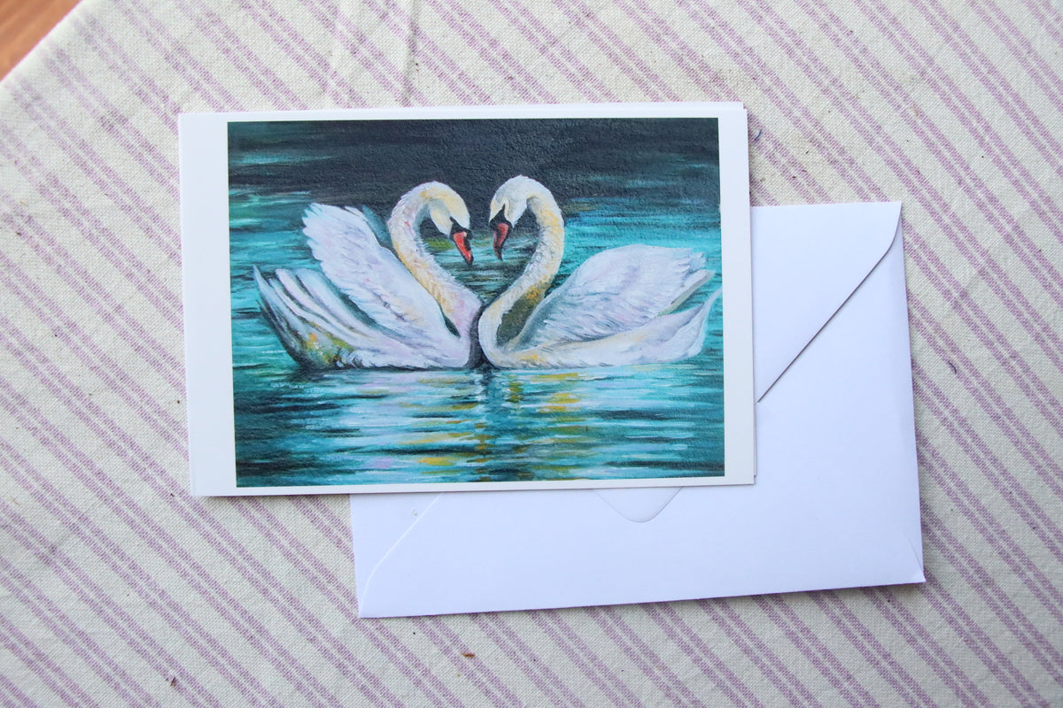 Swans - Printed Card