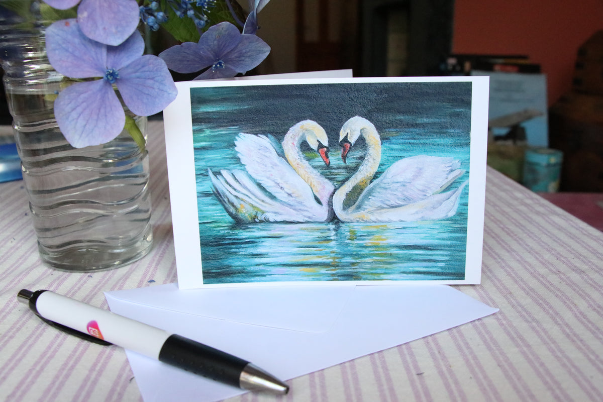 Swans - Printed Card
